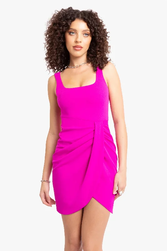 Aloy Mini Dress - Vibrant Pink