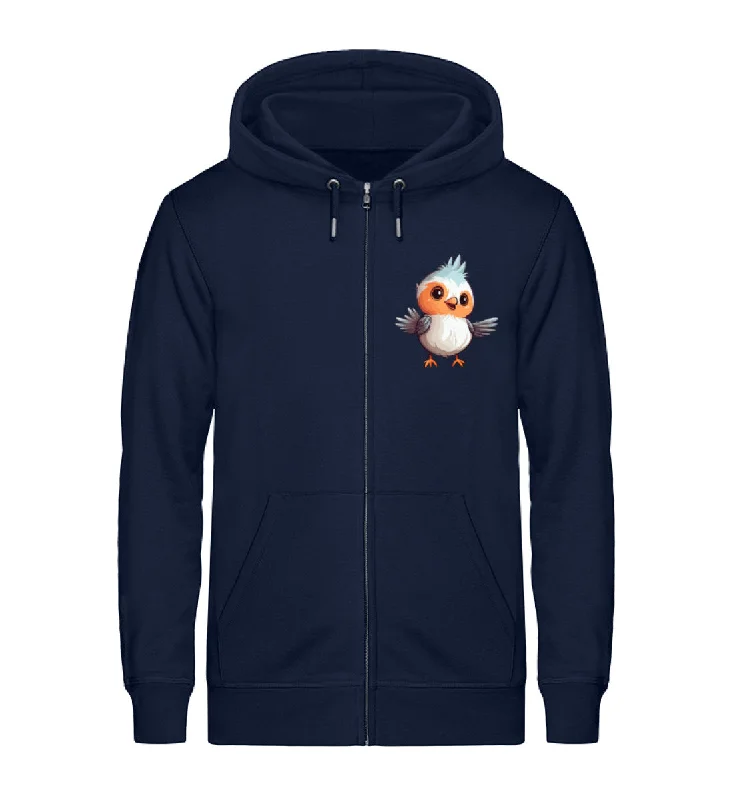 Der frühe Vogel   - beidseitiger Druck- Premium Zipper Unisex