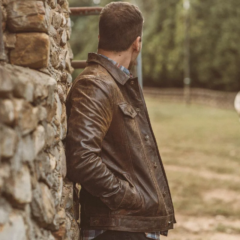 Driggs Leather Jacket | Brown